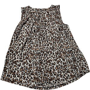 Adrianna Papell Womens Blouse Multicolor Size Medium Polyester Stretch Pullover